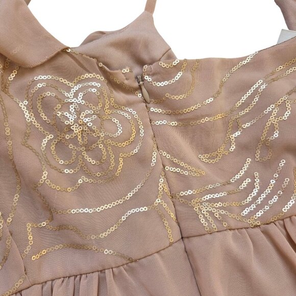 Johnny Martin Women's Empire Waist Mini Dress Size 3 Homecoming Dress Party - Picture 7 of 9